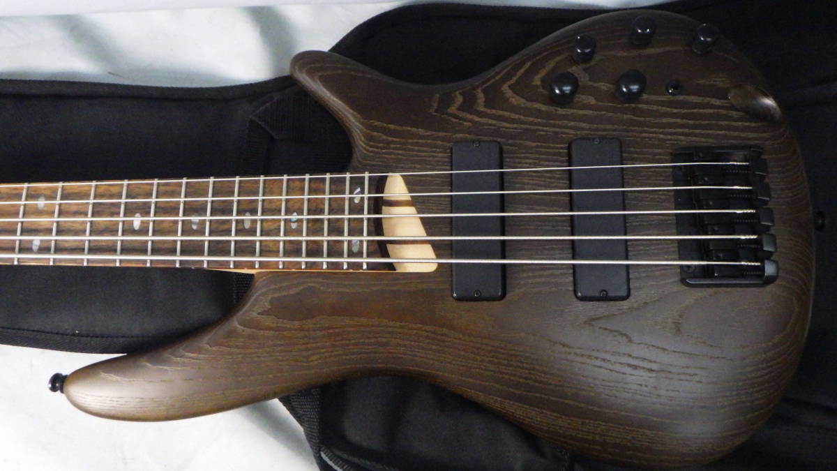 □IBANEZ/島村楽器□5弦/EQ内蔵ベース□SSR635 WNF□中古□ ☆即決