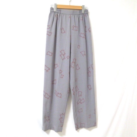 H5◇詩仙堂 ヒトシタムラ ちりめん セットアップ グレー柄  