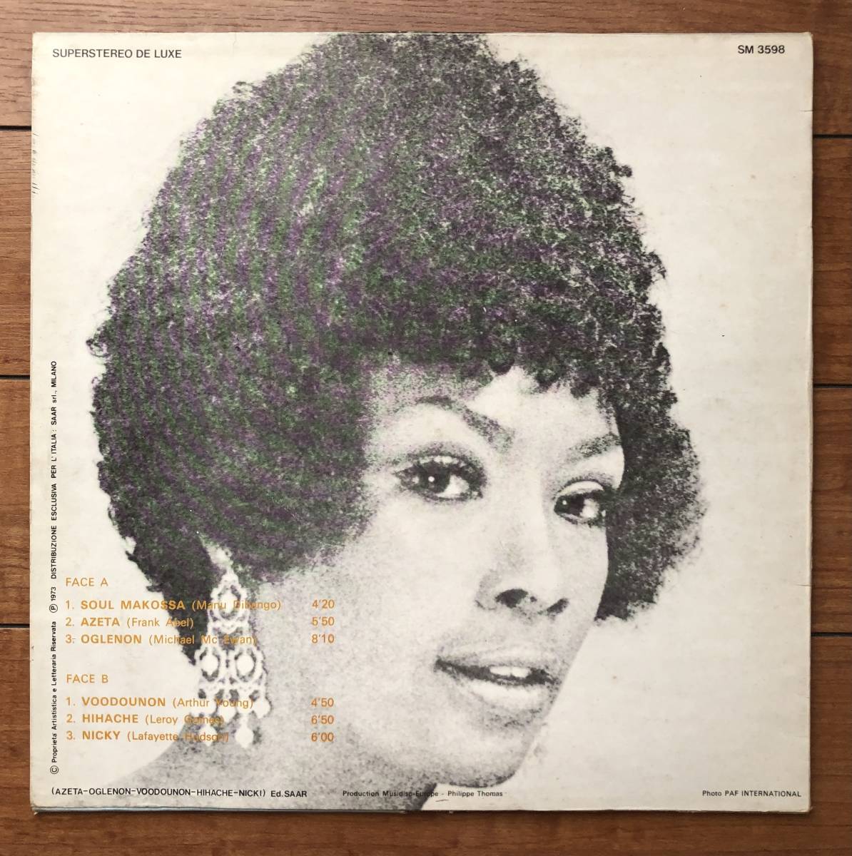 Lafayette Band Afro - Rock Malik Afro-Rock Makossa LP Vinyl Soul