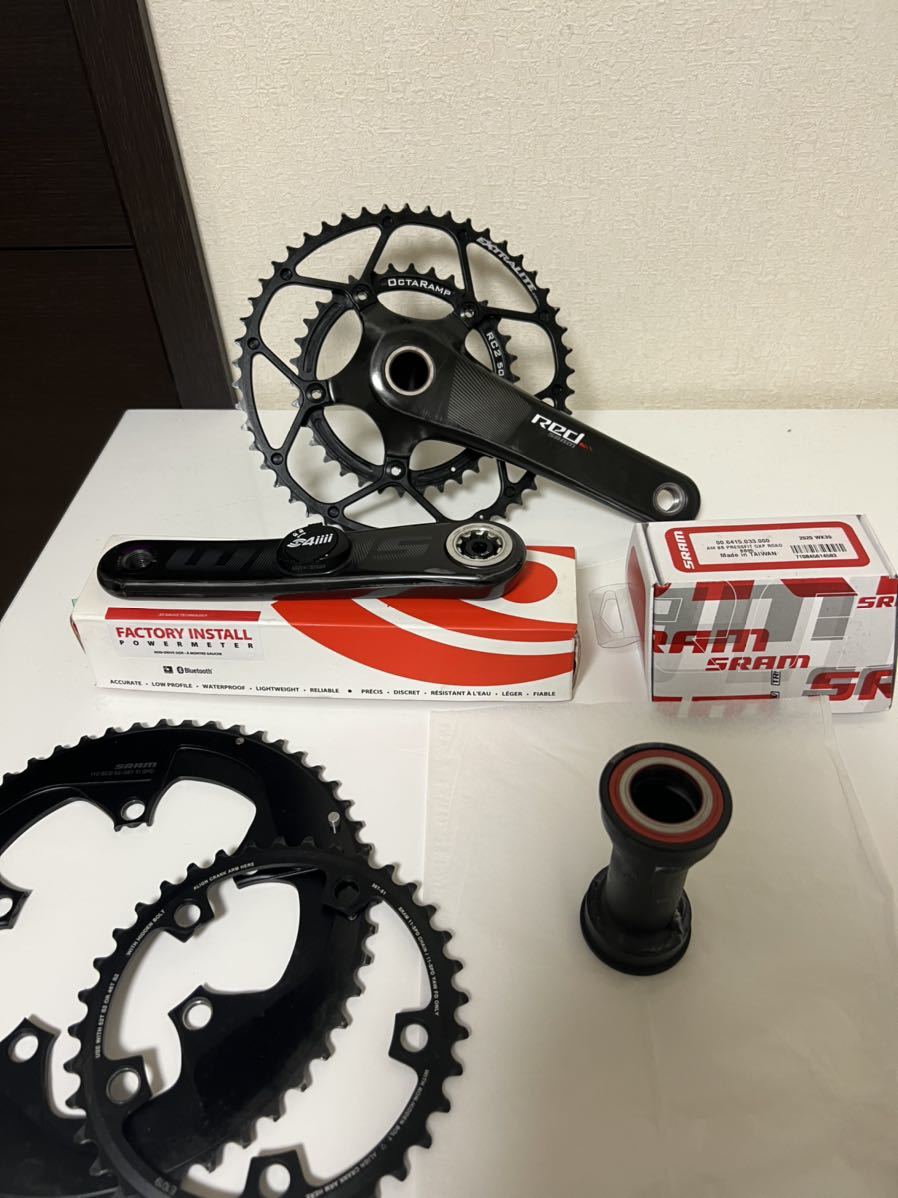 パワメ付き】スラムレッド170mm gxp クランク 4iiii パワーメーター