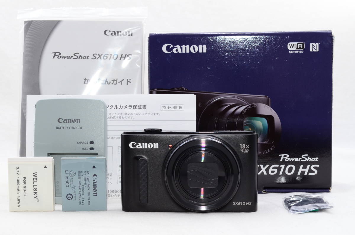  Canon PowerShot SX610 HS ブラック 予備バッテリー付き(キヤノン)｜売買されたオークション情報、yahooの商品情報をアーカイブ公開 - オークファン キヤノン