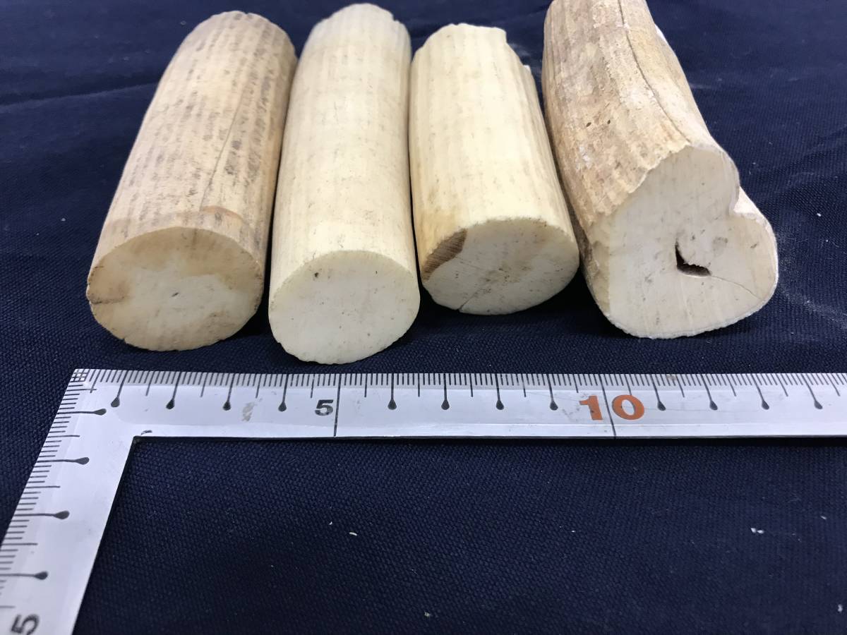 河馬 カバ牙歯材406g漁具疑似餌ルアー彫刻根付 | カバ牙歯棒材10本漁具 