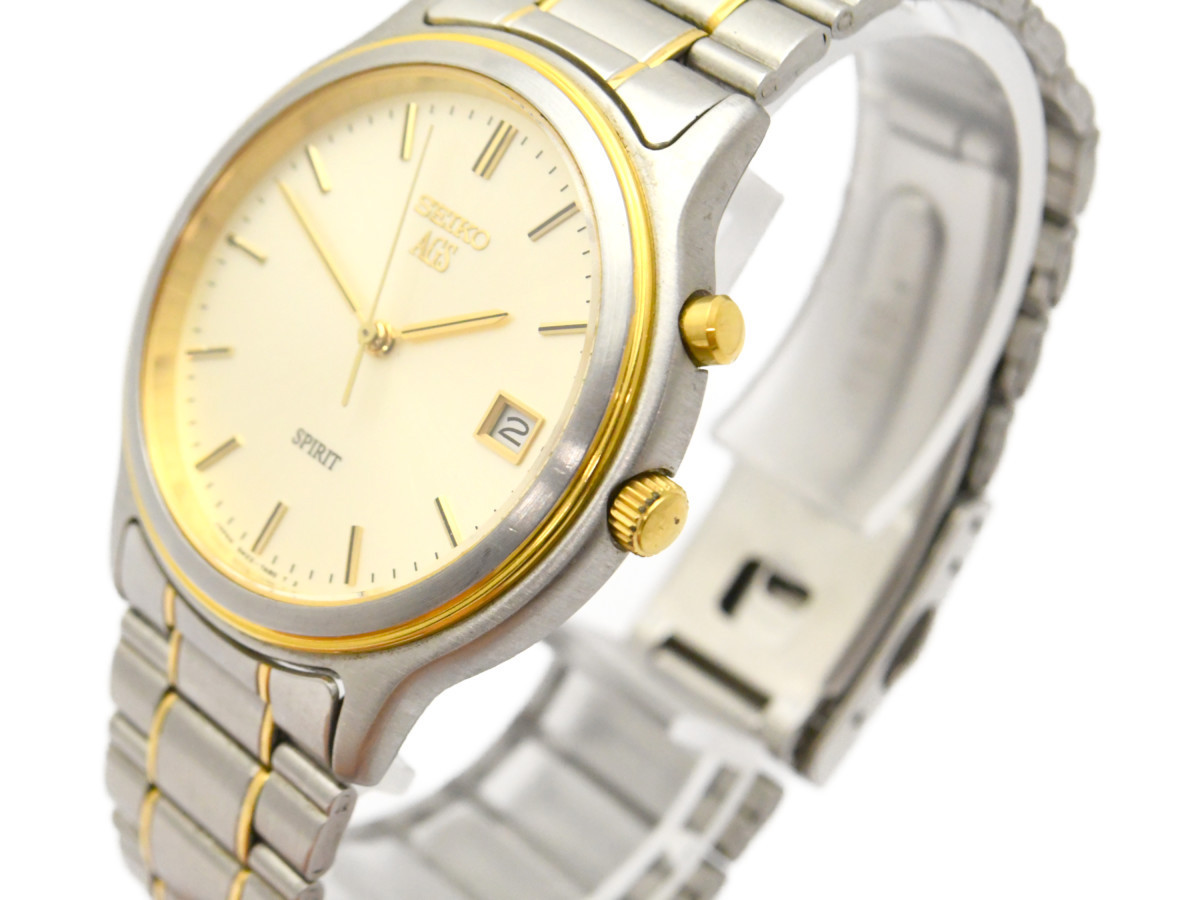 中古品] 稼働品【SEIKO】 セイコー AGS SPIRIT 5M22-7A40 オート 