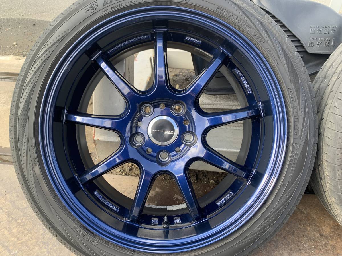 WORK エモーション D9R 18インチ PCD114.3 7.5J INSET53 エタナール 