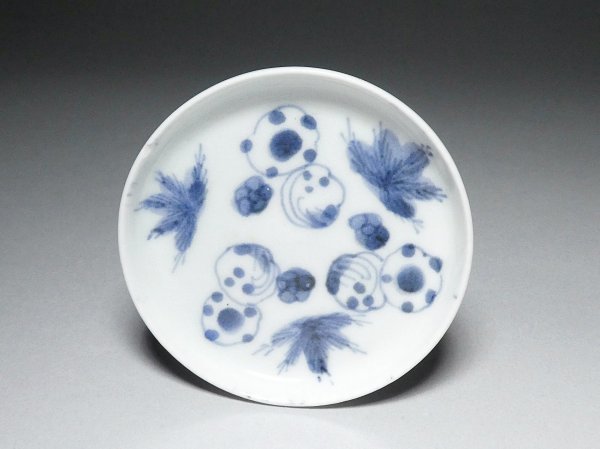 古伊万里 雪輪 若松に梅図 豆皿 NO.D1-3322 古伊万里 | 豆