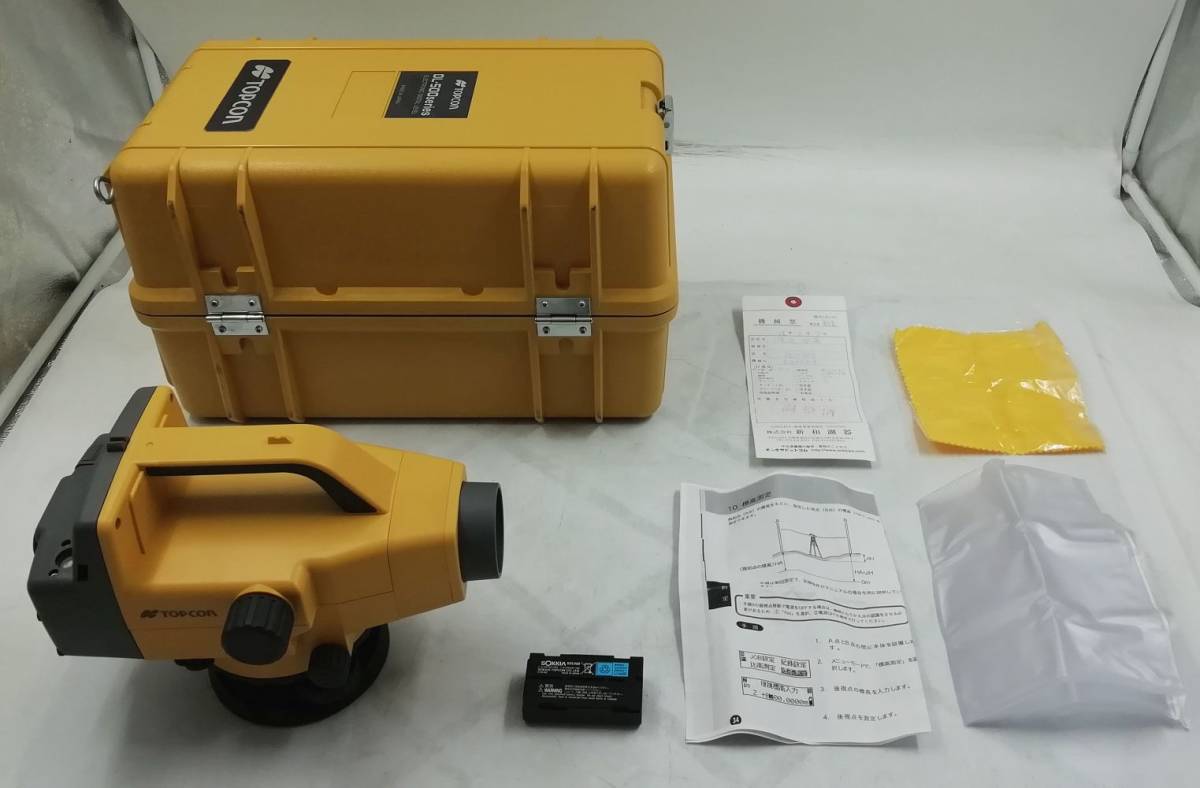 【限定セール，安い】 2022年2月検定 分解清掃済 TOPCON デジタルレベル DL-503 欠品有り 検定済み 専用ハードケース付き 即日発送 H22021403(測量、角度計)｜売買されたオークション情報、yahooの商品情報をアーカイブ公 測量、角度計