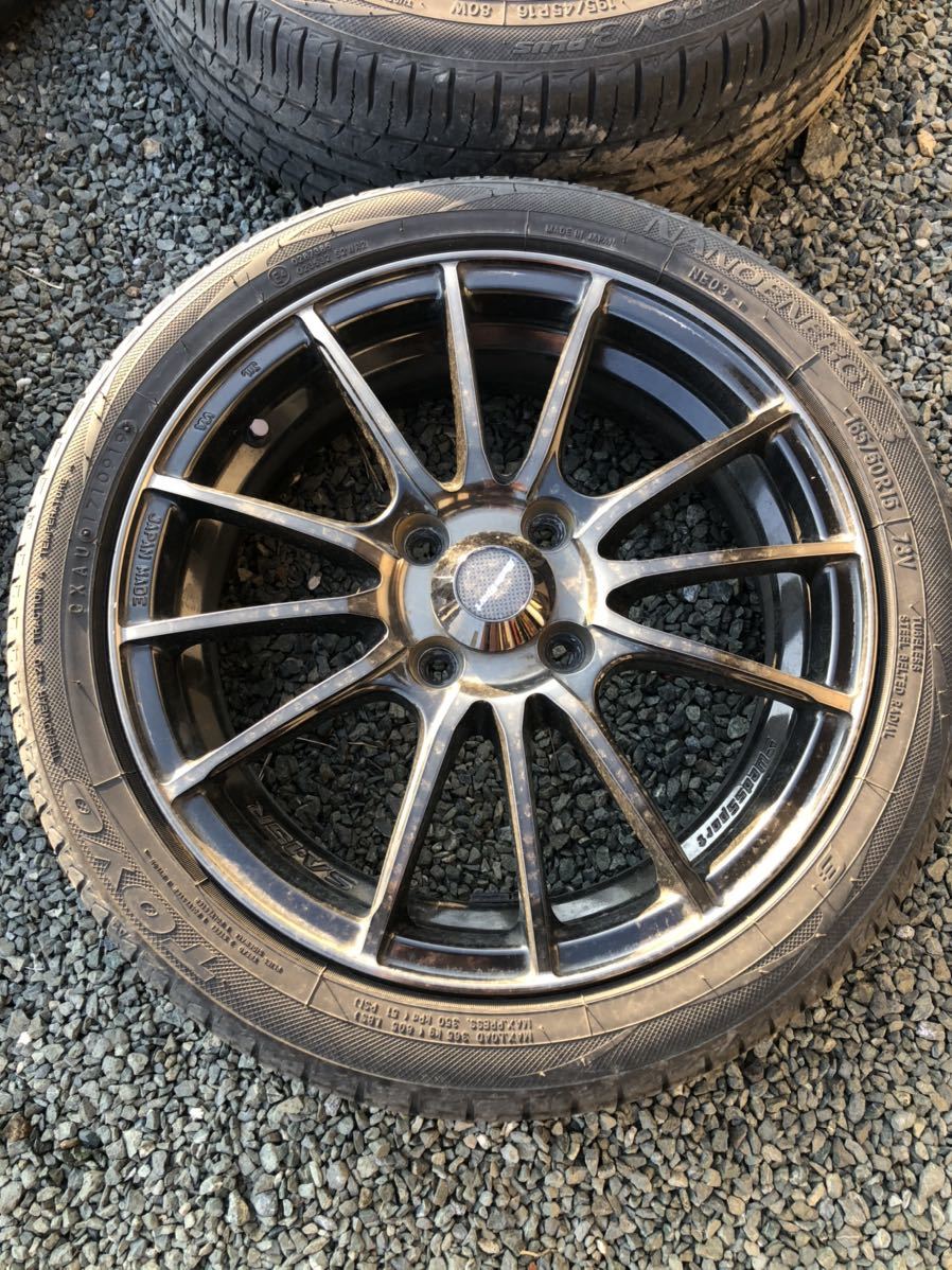美品】weds sport ウェッズ スポーツ タイヤ ホイール SA-15R 5J ＋45 