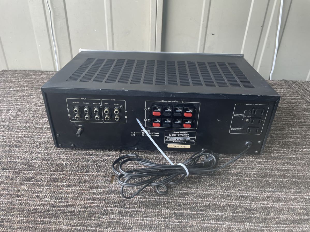 Pioneer SA-7400IIプリメインアンプ 「ジャンク」 【公式通販】