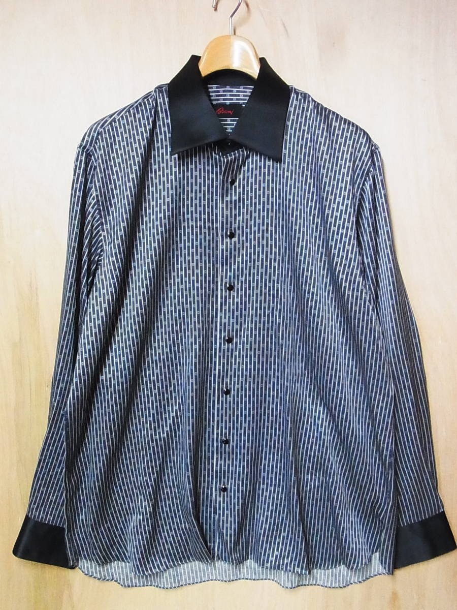 Brioni ブリオーニ長袖シャツイタリア製XL