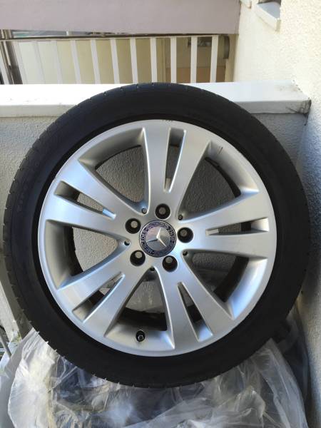 美品！ ベンツ Cクラス W204 タイヤ＆純正ホイール４本セット！
