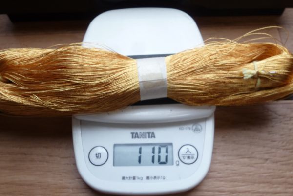 純金 絲 K24 絲 未使用品 新品1束 約100g皇 すめらぎ 木箱入り 金糸 
