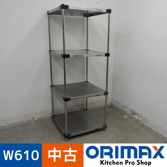 【中古】 A05386 ステンレス棚/パンラック 4段　マルゼン 【業務用】【厨房用】【車上渡し又は営業所止め】【2個口発送】