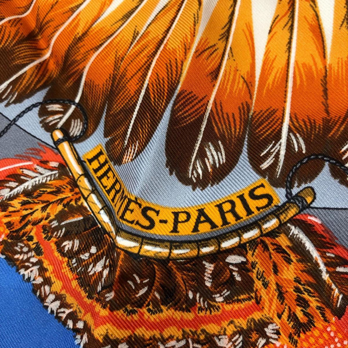 HERMES エルメス 美品 プチカレ BRAZIL ブラジル シルクスカーフ