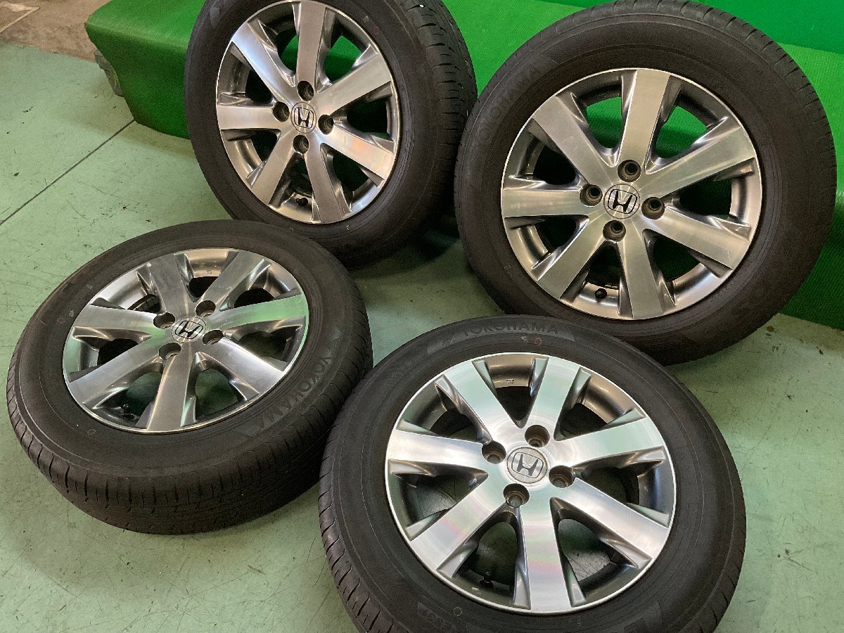 フリード GB3 純正 15×5.5J +50 アルミホイール 4本 タイヤ付き 185/65R15 バリ山 100 4H 32137 4V819