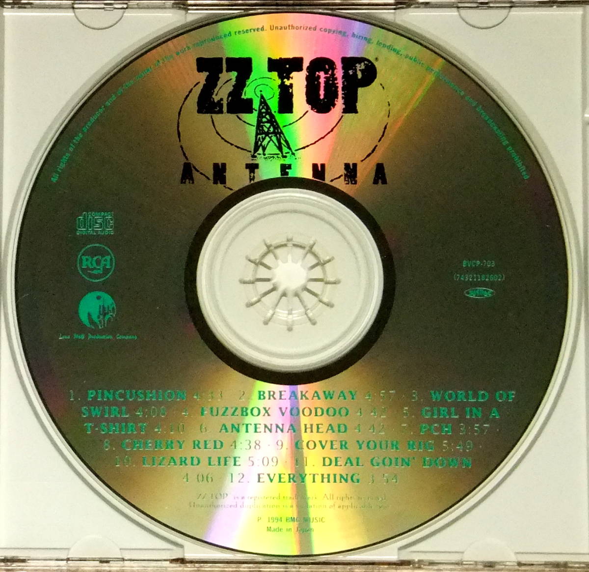 ZZ トップ/アンテナ□日本盤,BVCP-703□ZZ Top/Antenna□ピン 
