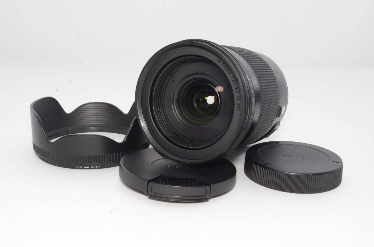 【元箱入り美品】SIGMA シグマ 18-300mm F3.5-6.3 DC MACRO OS HSM | Contemporary C014 | Canon EF-Sマウント DC F3.5-6.3 18-300mm ☆極上美品☆ ★極上品★ EFマウント