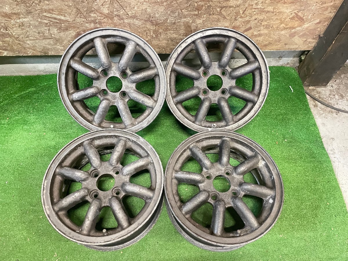 ワタナベ RB RBF 14インチ 6J +38？ PCD100 4H 旧車 8スポーク ホイール 4本セット