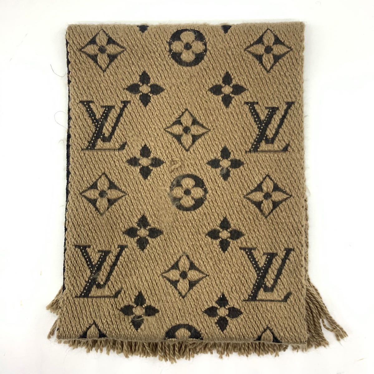 1円 □美品□ ルイヴィトン LOUIS VUITTON エシャルプ ロゴマニア