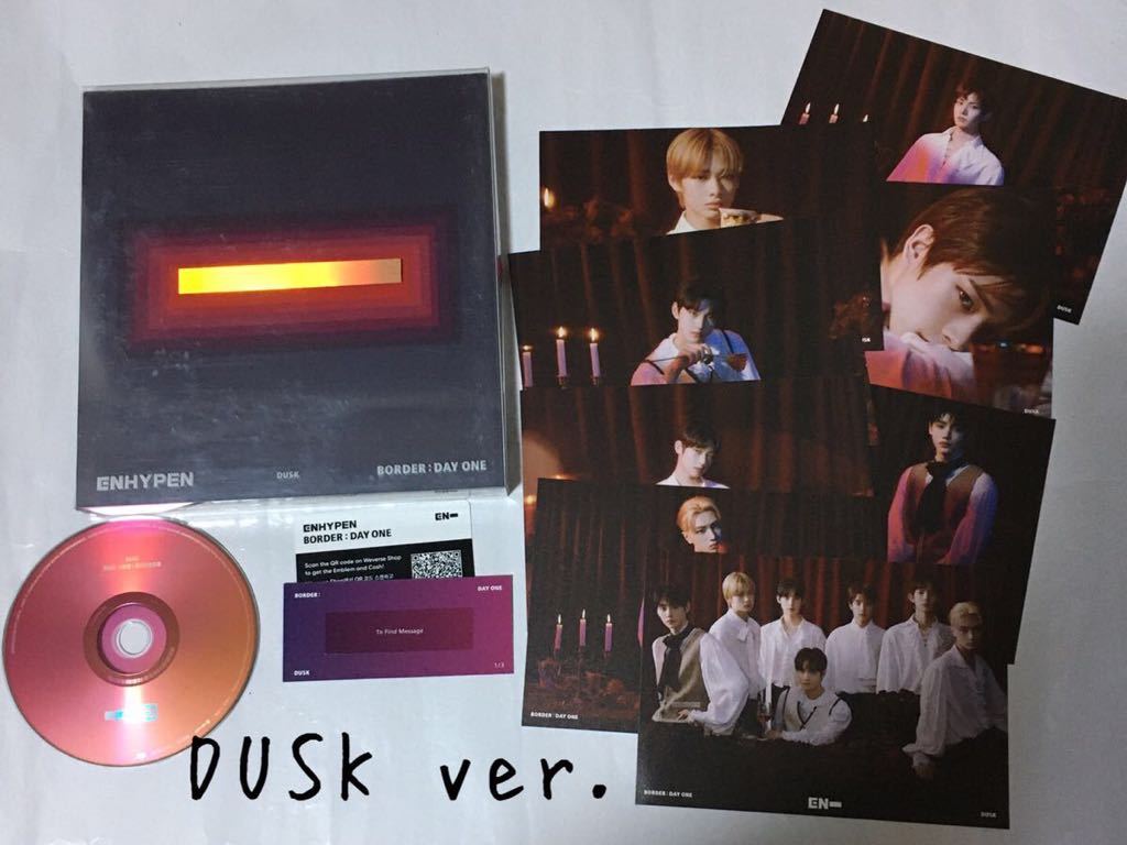 Enhypen Cd ポストカード ファーストミニアルバム Border Day One 6曲 Duskバージョン アジアンポップス 売買されたオークション情報 Yahooの商品情報をアーカイブ公開 オークファン Aucfan Com