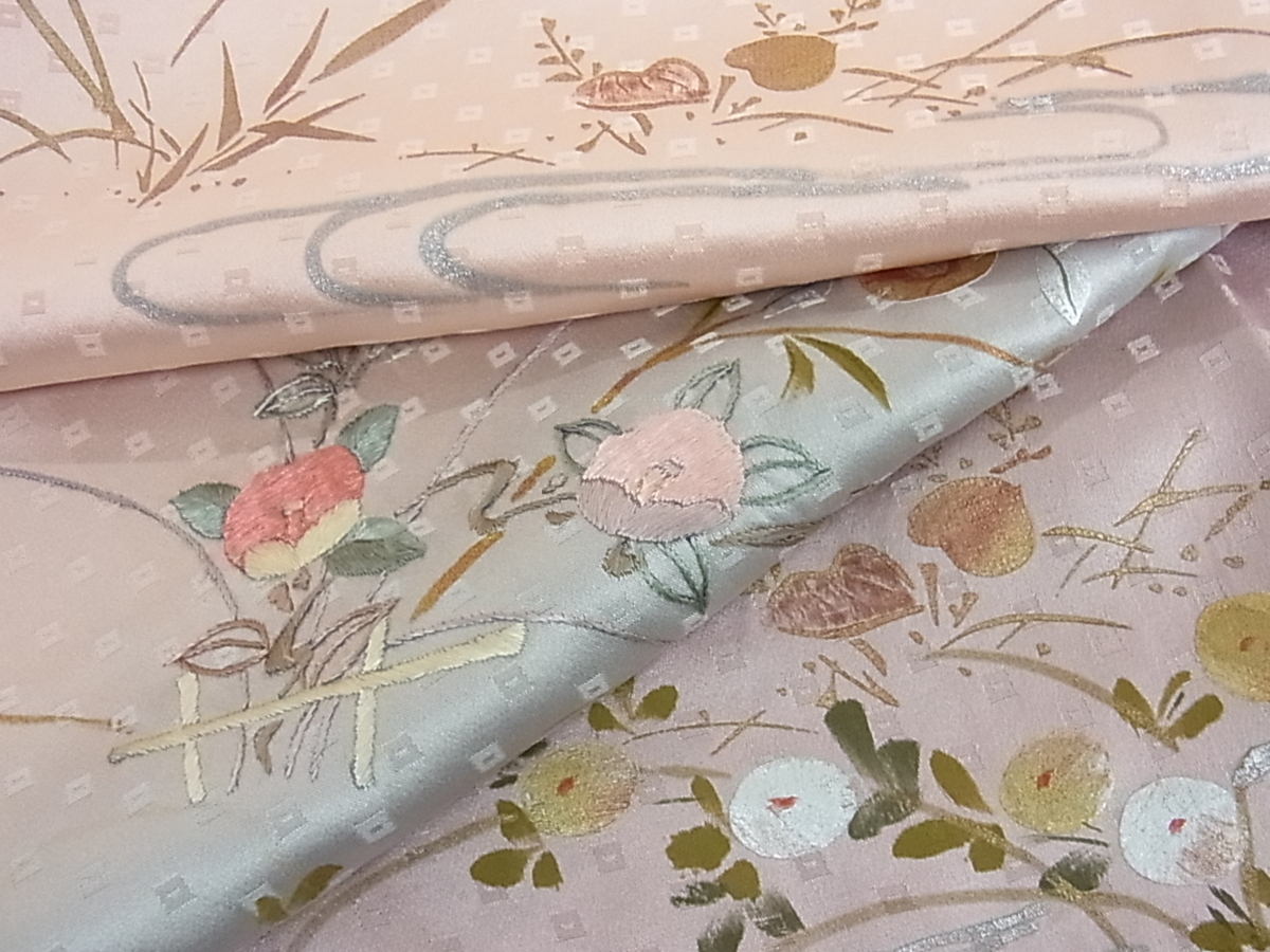 訪問着 絞り 金彩 花美人着物□豪華振袖 暈 品 ぼかし染 相良刺繍
