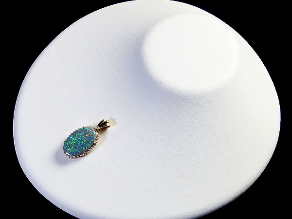 1円～【ジュエリー極】超希少品！超特大天然ブラックオパール13.25ct＆