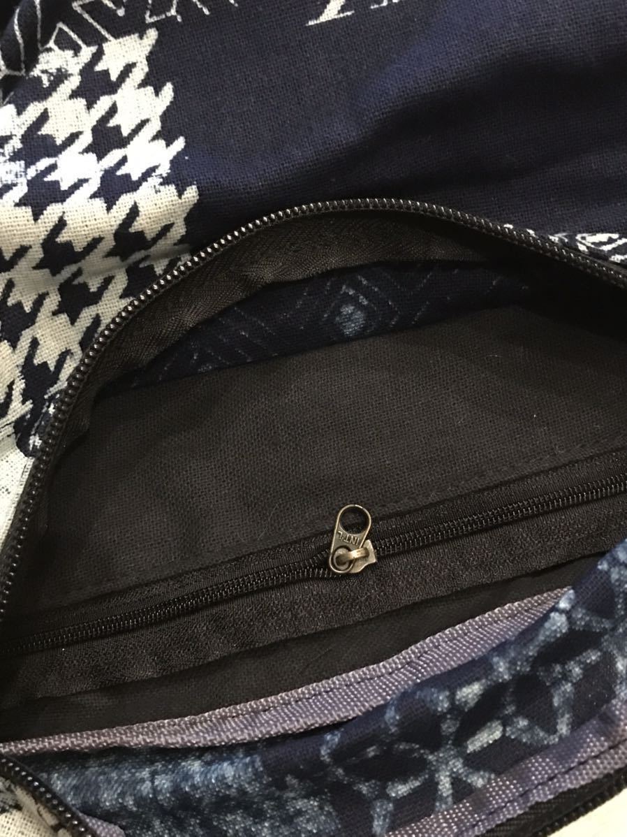 和柄 インディゴ エスニック柄 幾何学模様 ウエストバッグ ボディバッグ ウエストポーチ ショルダーバック 和風柄 7 2way ウエストバッグ 売買されたオークション情報 Yahooの商品情報をアーカイブ公開 オークファン Aucfan Com