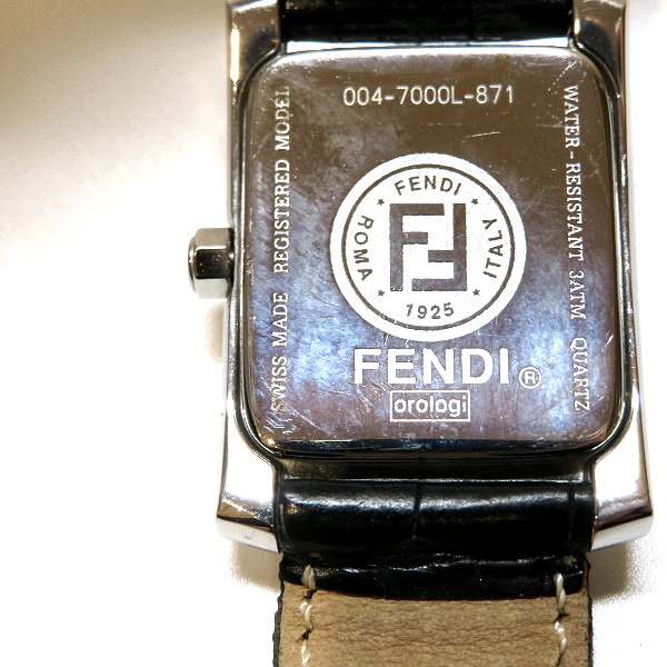 펜디 6000G 콰드로 스틸 워치 FF 로고 시계 | FENDI : 남성시계 