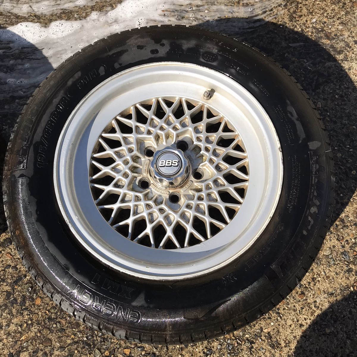 当時物　BBS 15インチ　アルミホイール　４本セット　中古　キャップ付き　送料込み！ BBS 15インチ 当時物 alt2624 中古 8Ｊ
