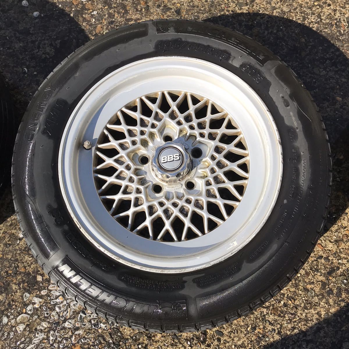 当時物　BBS 15インチ　アルミホイール　４本セット　中古　キャップ付き　送料込み！ BBS 15インチ 当時物 alt2624 中古 8Ｊ