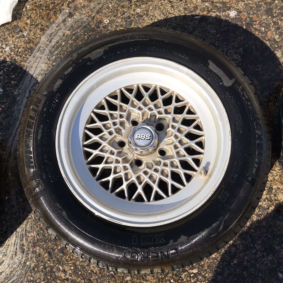 当時物　BBS 15インチ　アルミホイール　４本セット　中古　キャップ付き　送料込み！ BBS 15インチ 当時物 alt2624 中古 8Ｊ