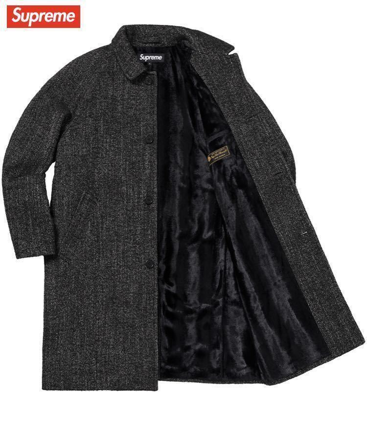 1円スタート】【新品未使用】Supreme Wool Trench Coat Herringbone L