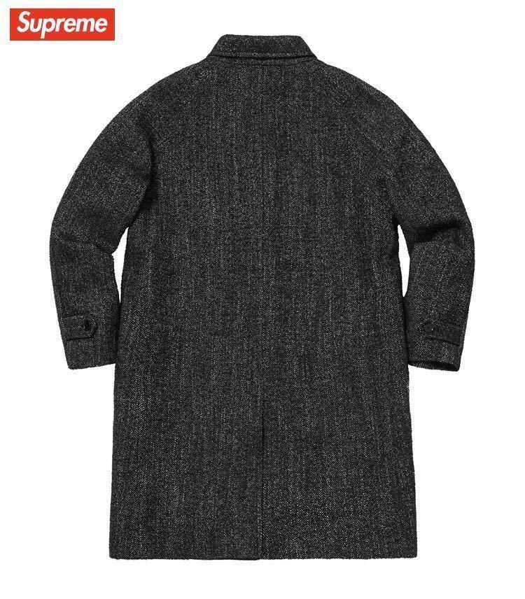 1円スタート】【新品未使用】Supreme Wool Trench Coat Herringbone L