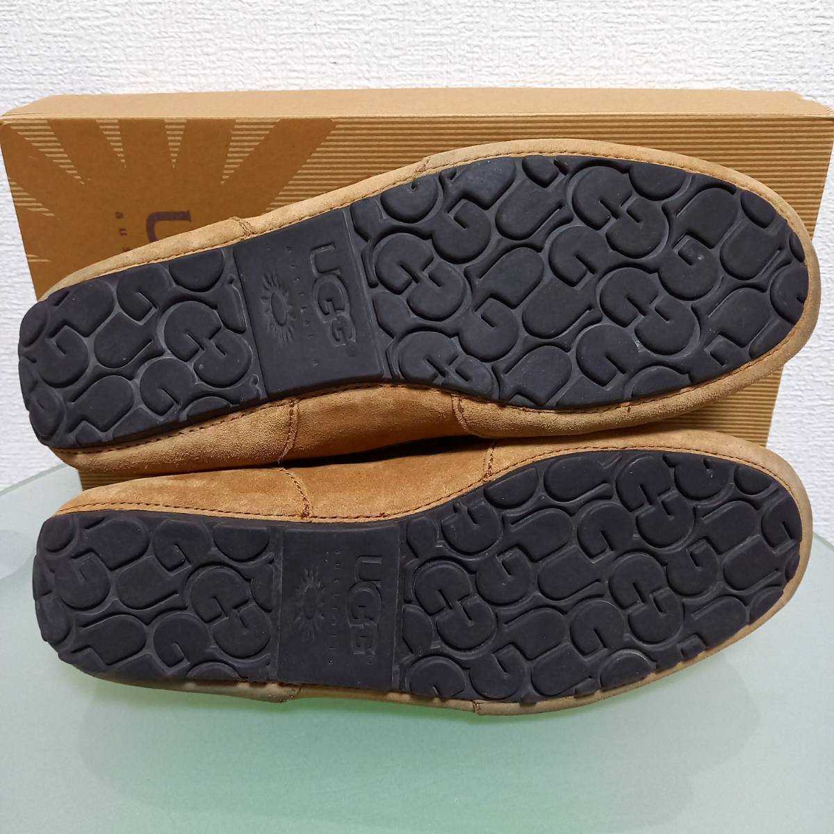 UGG アグ レザースリッポン ドライビングシューズ US11 29㎝ ブラウン 