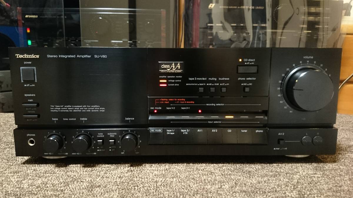 安い，人気セール Technics テクニクス SU-V80 プリメインアンプ(テクニクス)｜売買されたオークション情報、yahooの商品情報をアーカイブ公開 - オークファン テクニクス