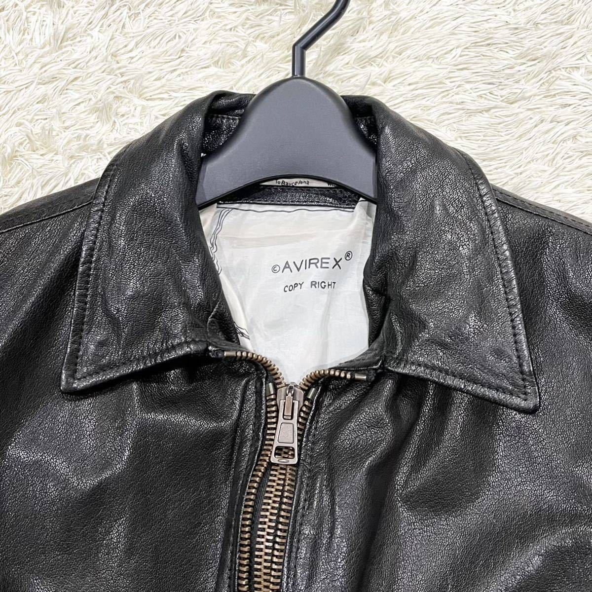 極美品】AVIREX 【希少Lサイズ】アヴィレックス シングル 極美品】AVIREX 【希少Lサイズ】アヴィレックス シングル