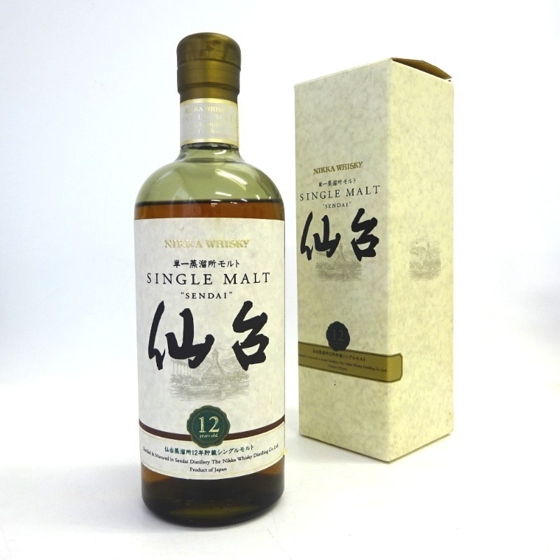 大阪府配送限定 ニッカ 仙台 12年 シングルモルト 700ml 箱付 12年 45%