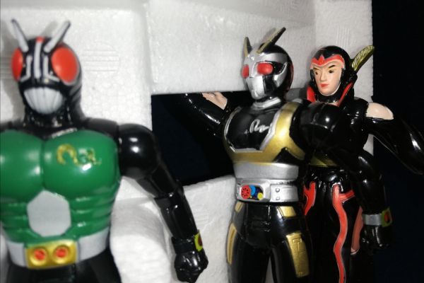 仮面ライダーブラックRX「クラッシュアタックセット」ソフビ人形