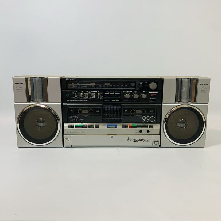 SHARP MR-990 FM/AMステレオメロディーダブルカセット D246 現状品】SHARP シャープ MR-990 FM/AMステレオメロディーダブルラジオ