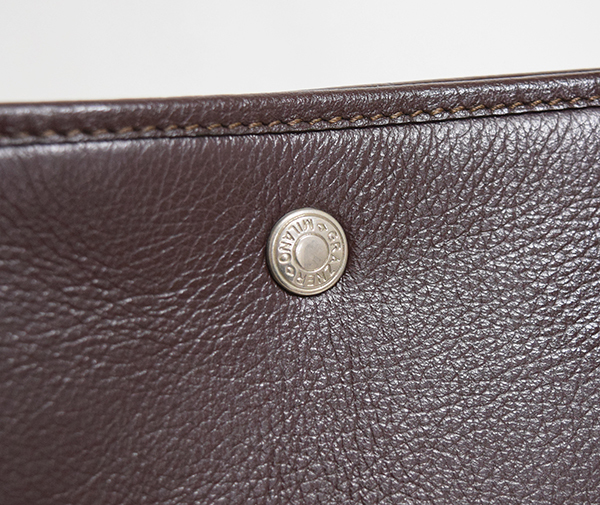 超美品◎ GRAZNER MILANO 牛革 シボ革 レザートートバッグ 茶 ガーデン ユニセックス 牛革 - | ☆3241☆イタリア・シボラグジュアリー・シボデザイン☆牛革☆ブ シュリンクレザー シャドウスムース