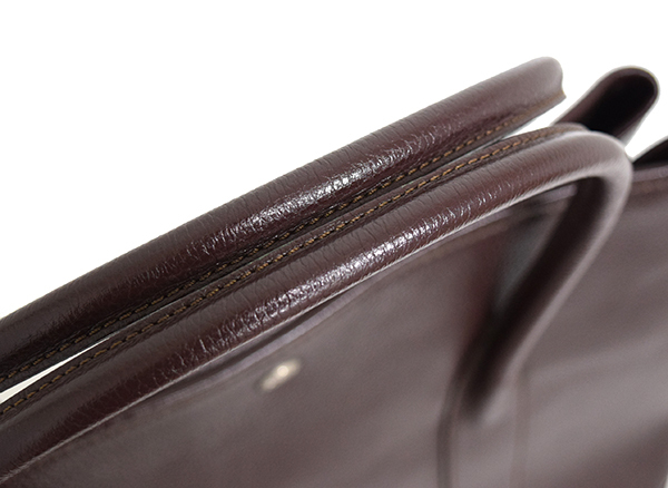 超美品◎ GRAZNER MILANO 牛革 シボ革 レザートートバッグ 茶 ガーデン ユニセックス 牛革 - | ☆3241☆イタリア・シボラグジュアリー・シボデザイン☆牛革☆ブ シュリンクレザー シャドウスムース