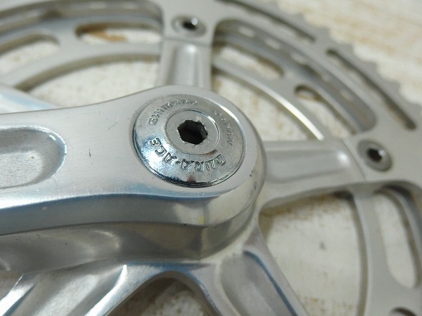 ☆ビンテージ SHIMANO DURA ACE☆クランクセット 165mm 52×44T BB付き