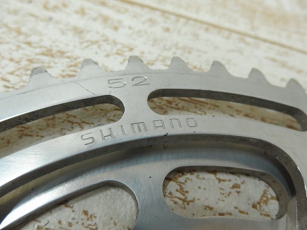 ☆ビンテージ SHIMANO DURA ACE☆クランクセット 165mm 52×44T BB付き