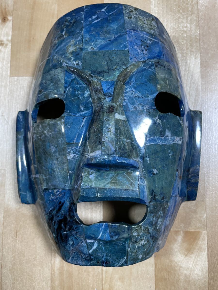 メキシコの石仮面 メキシコ マヤ文明 石仮面(インテリア小物)｜売買されたオークション