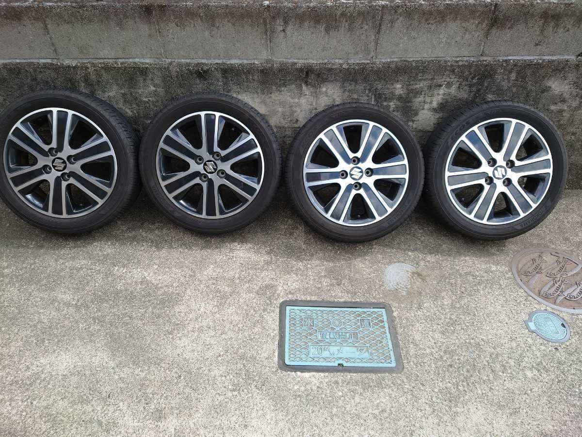 スズキ ワゴンR スティングレー MH55S 純正アルミ&タイヤ（165/55R15