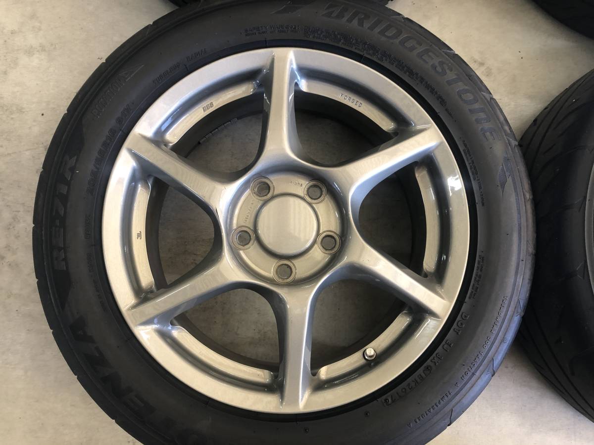 引き取り歓迎 S00 オプション s鍛造ホイール 色替え 5 55 R16 225 50 R16 ポテンザ Re71r 4本付き 純正品 売買されたオークション情報 Yahooの商品情報をアーカイブ公開 オークファン Aucfan Com