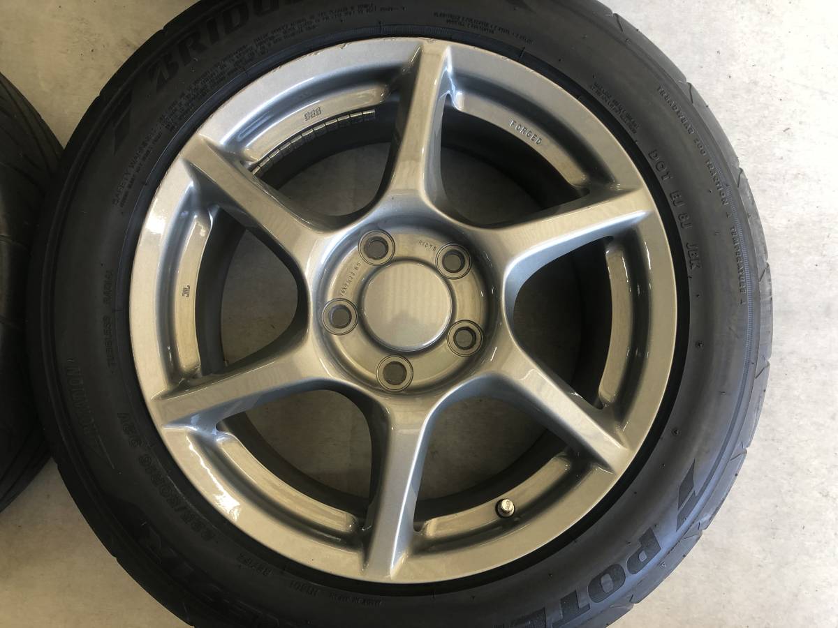引き取り歓迎 S00 オプション s鍛造ホイール 色替え 5 55 R16 225 50 R16 ポテンザ Re71r 4本付き 純正品 売買されたオークション情報 Yahooの商品情報をアーカイブ公開 オークファン Aucfan Com