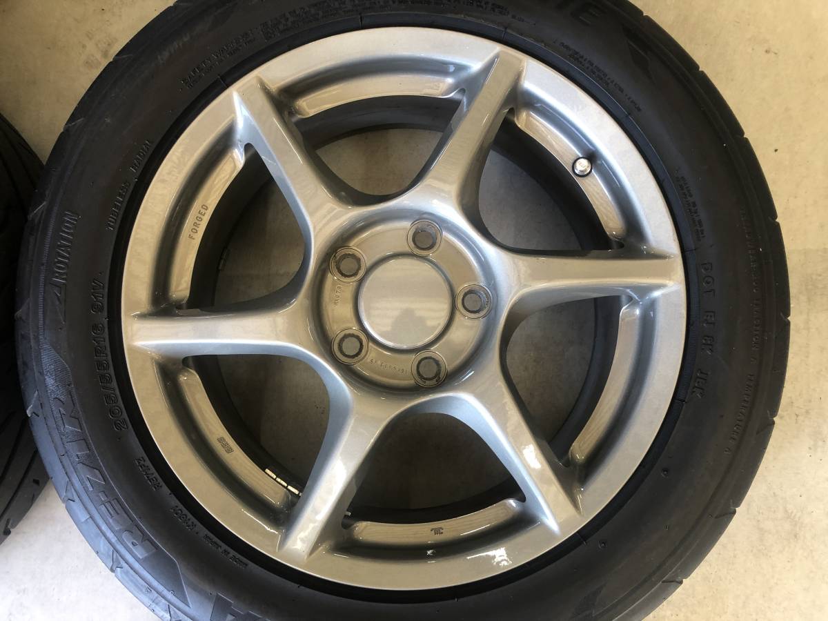 引き取り歓迎 S00 オプション s鍛造ホイール 色替え 5 55 R16 225 50 R16 ポテンザ Re71r 4本付き 純正品 売買されたオークション情報 Yahooの商品情報をアーカイブ公開 オークファン Aucfan Com