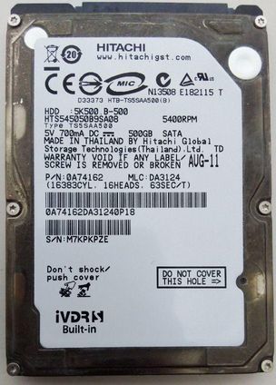 送料無料) iVDR S/500GB/日立/HITACHI/WOOO/内蔵/HDD/iVDR S 送料無料) iVDR S/500GB/日立/HITACHI/WOOO/内蔵/HDD/iVDR S
