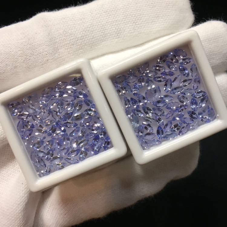 天然 タンザナイト 131個 計9.04ct 4×2mmサイズ タンザニア産 天然 タンザナイト 131個 計9.04ct 4×2mmサイズ タンザニア産