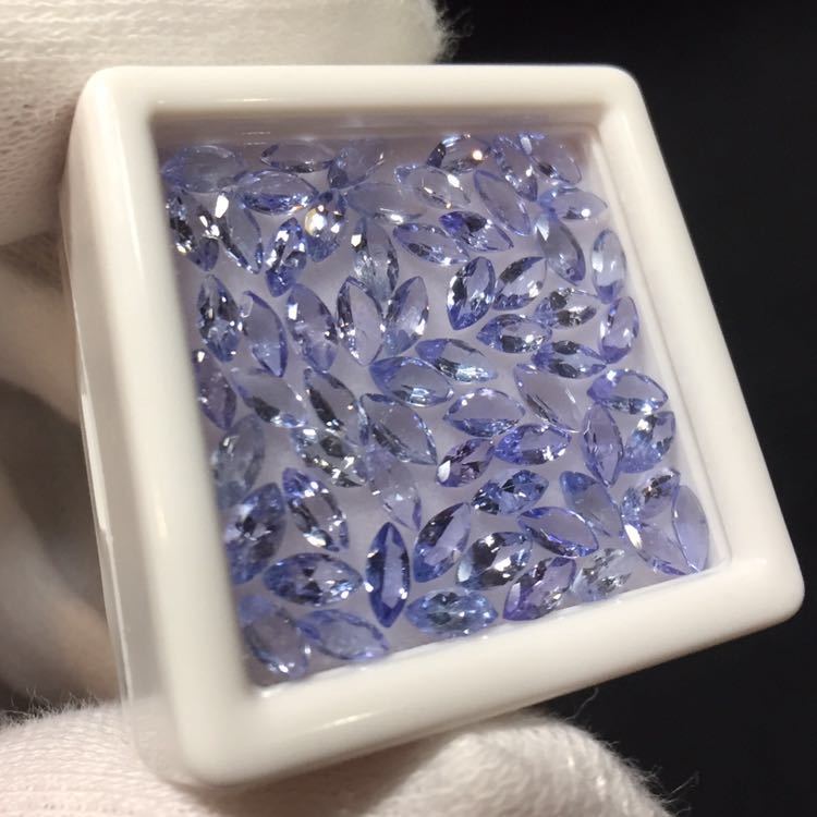 天然 タンザナイト 131個 計9.04ct 4×2mmサイズ タンザニア産 天然 タンザナイト 131個 計9.04ct 4×2mmサイズ タンザニア産